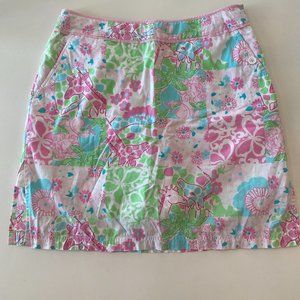 Lilly Pulitzer Skort - Giraffe Patchwork Print